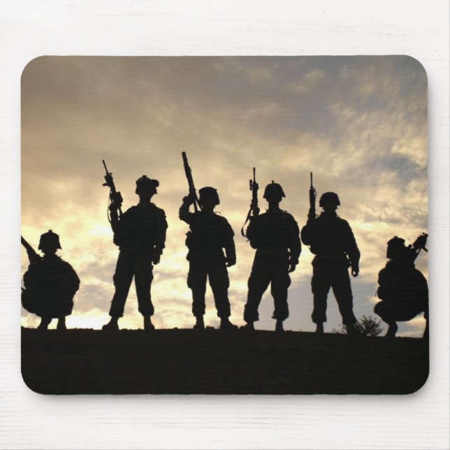 Soldier's Silhouette 20 Mouse Pad (Front)