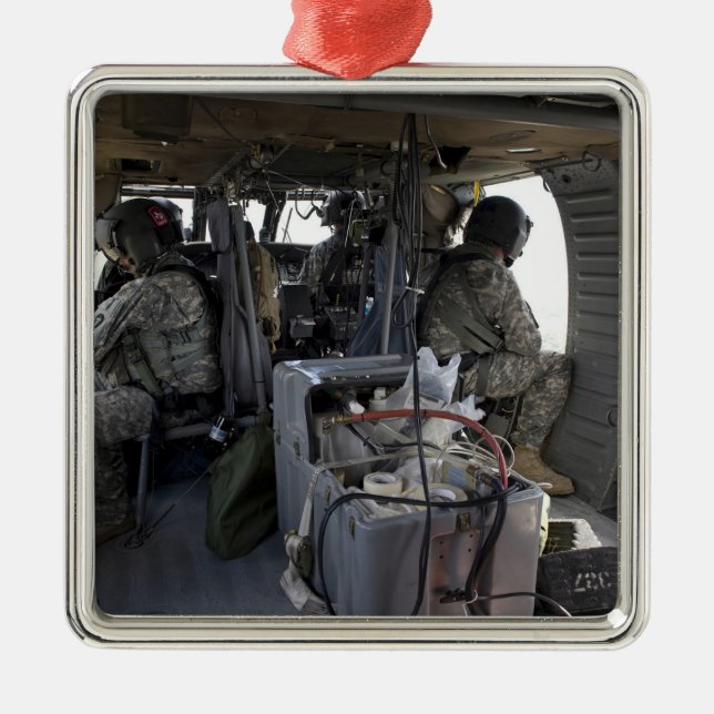 soldiers watch for hazards metal tree decoration (Front)