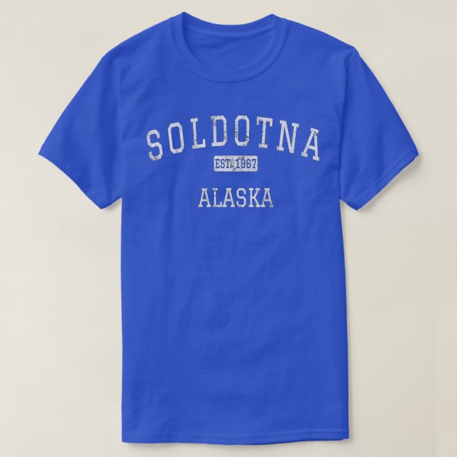 Soldotna Alaska AK Vintage  T-Shirt (Design Front)