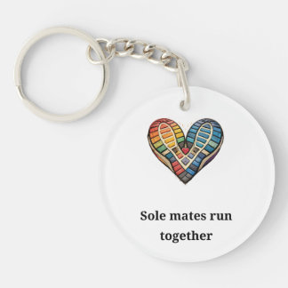 Sole mates run together key ring
