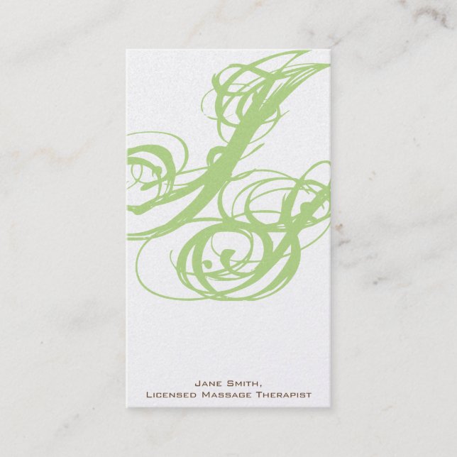 Sole Proprietor Therapist Business Card (Front)