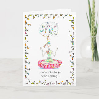 "Sole" searching friendship or birthday card