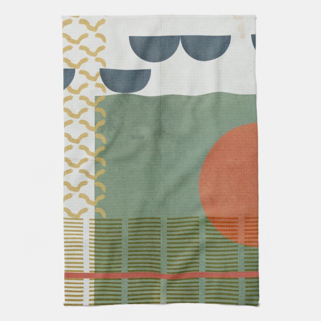 Soleil Rouge III Tea Towel (Vertical)