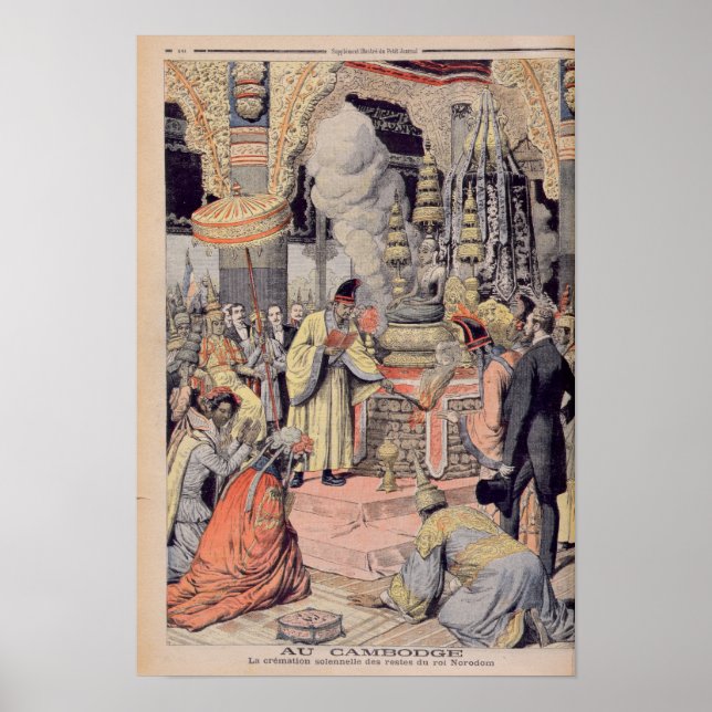 Solemn cremation of King Norodom I Poster (Front)