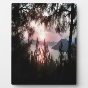 Solemn Sunset Plaque