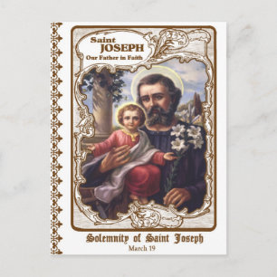 Solemnity of Saint Joseph Custom Postcard