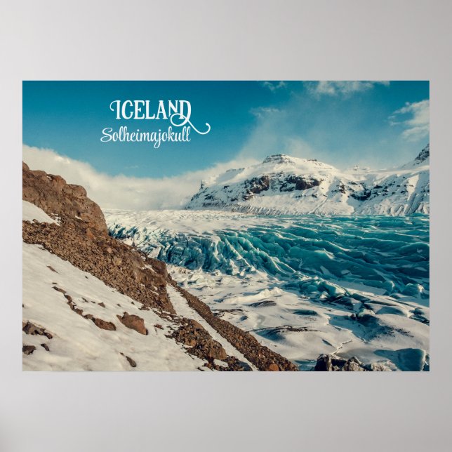 Solheimajokull, Iceland Poster (Front)