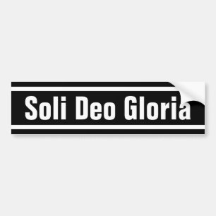 Soli Deo Gloria Bumper Sticker