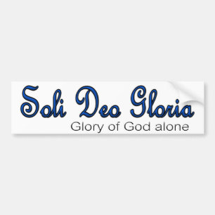 Soli Deo Gloria Bumper Sticker