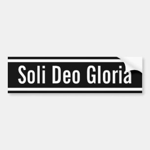 Soli Deo Gloria Bumper Sticker