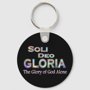 Soli Deo Gloria- rainbow Key Ring