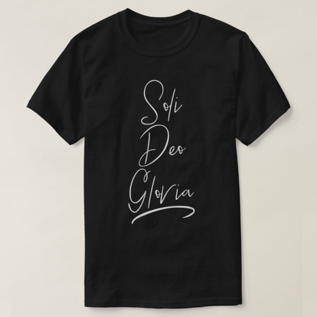 Soli Deo Gloria T-Shirt (Design Front)