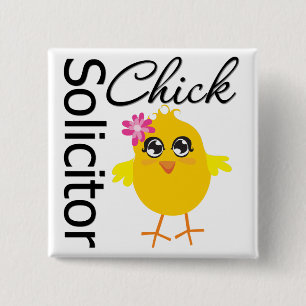 Solicitor Chick 15 Cm Square Badge