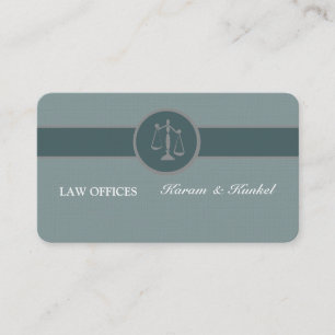 Solicitor  Dose of Luxe Blue Attorney Lawyer Business Card