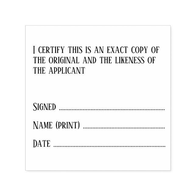 Solicitor legal certify exact copy likeness self-inking stamp (Design)