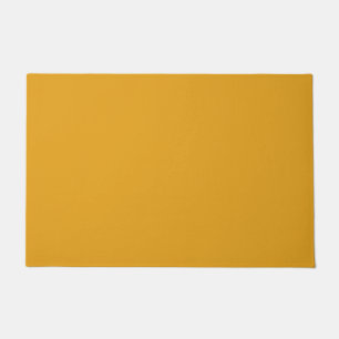Solid amber dirty yellow doormat