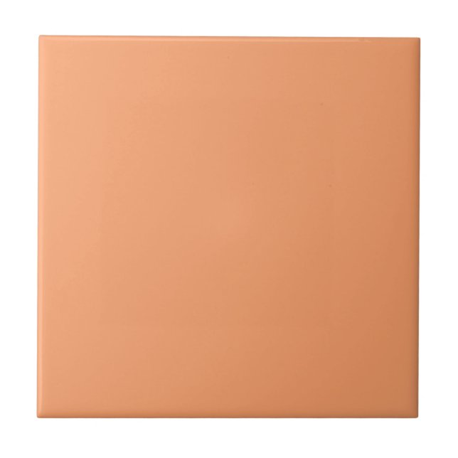 Solid Apricot Tile (Front)
