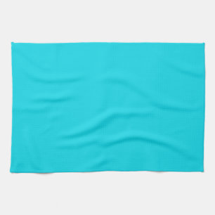 Solid Aqua Blue Kitchen Towel