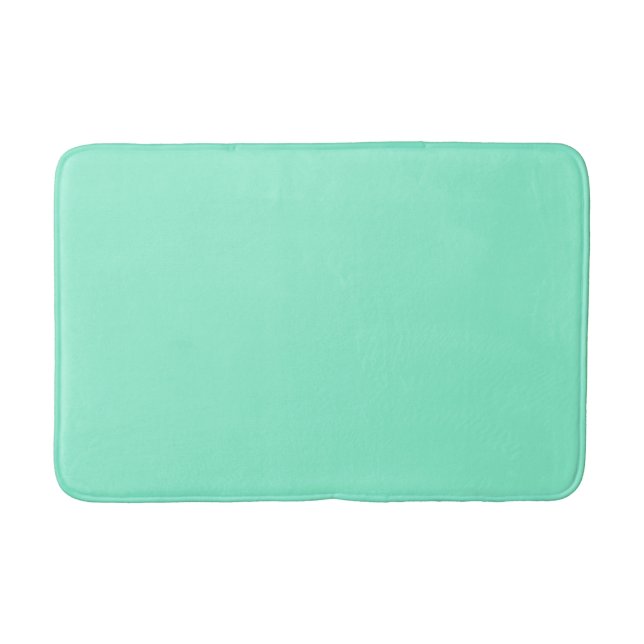 Solid Aquamarine Bath Mat (Front)