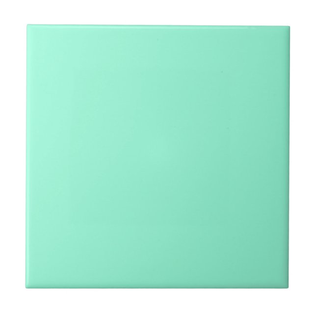 Solid Aquamarine Tile (Front)