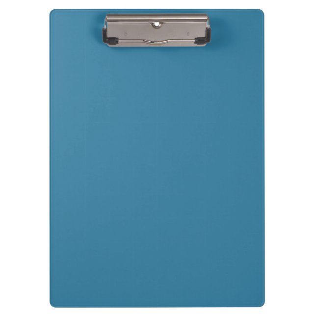 Solid Astral Blue Custom Clip Board (Front)