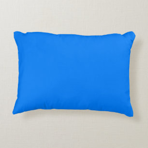 Solid Azure Blue Decorative Cushion