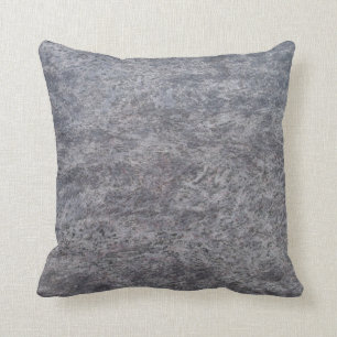 Solid Backed Grey Speckled Marble Textured Pillow