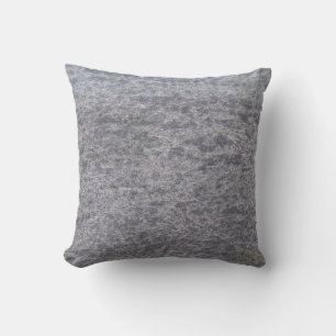 Solid Backed Grey Speckled Marble Textured Pillow