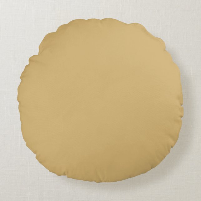 Solid Beige Round Cushion (Front)