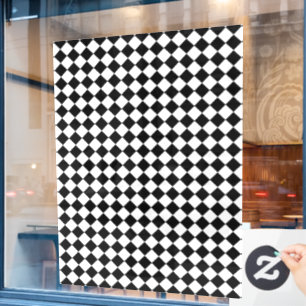 Solid Black and White Chevron Pattern