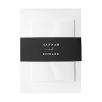 Solid Black and White Wedding