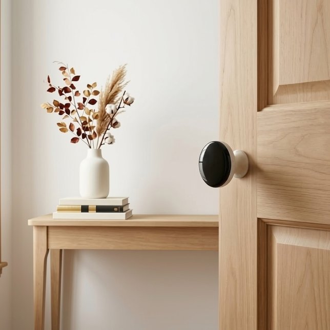 Solid Black Ceramic Cabinet Drawer Knob Decor (Creator Uploaded)