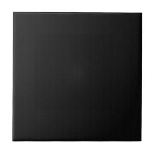 Solid Black Ceramic Tile