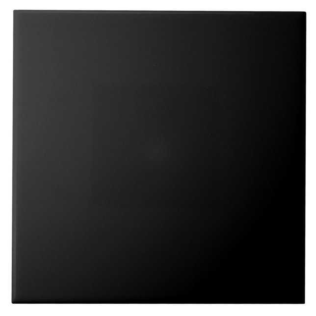 Solid black ceramic tile (Front)
