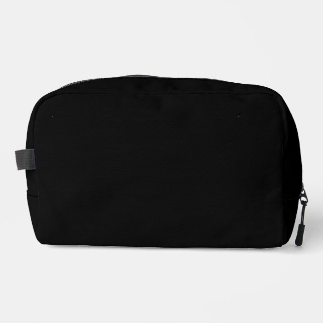 Solid Black Dopp Kit (Front)