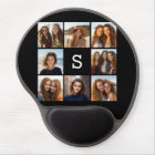 Solid Black Photo Collage Custom Monogram