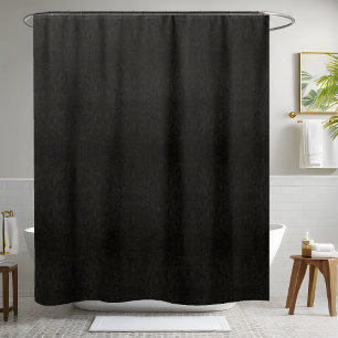 Solid Black Shower Curtain