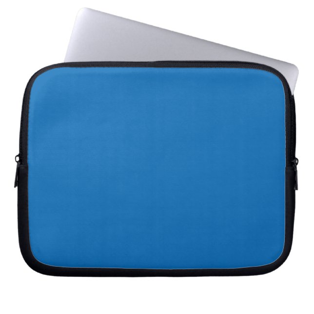 Solid Blue Laptop Sleeve (Front)