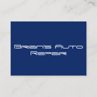 Solid Blue Professional Business Cards