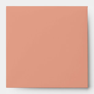 Solid Blush Apricot Shade Square Envelope