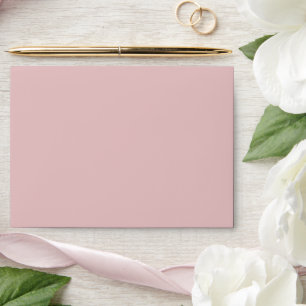 Solid Blush Rose Pink Envelope
