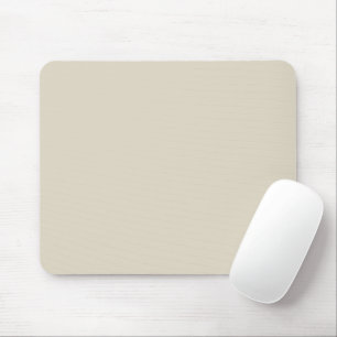 Solid bone white beige mouse pad