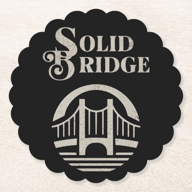 SOLID BRIDGE PAPER COASTER (Front)