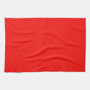 Solid Bright Cherry Red Kitchen Towel
