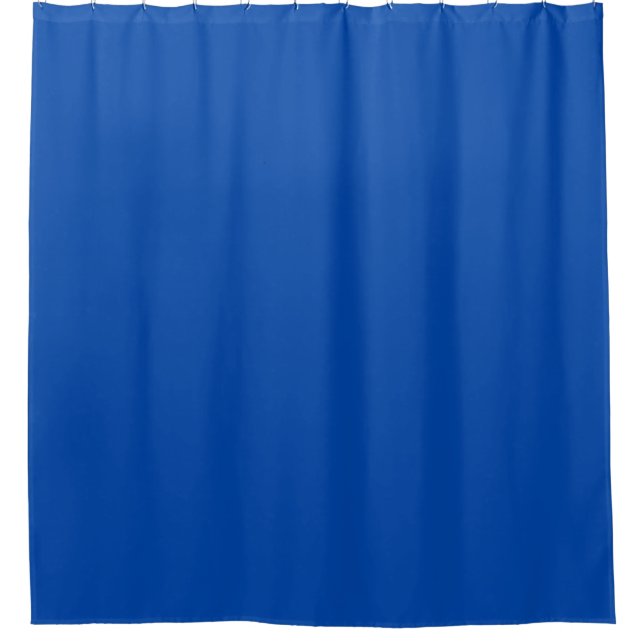 Solid Bright Cobalt Blue Shower Curtain (Front)