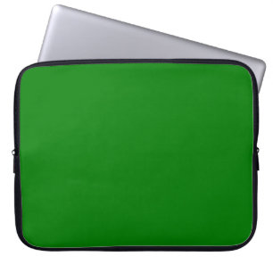 Solid bright green laptop sleeve