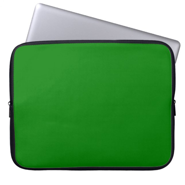 Solid bright green laptop sleeve (Front)