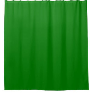 Solid bright green shower curtain