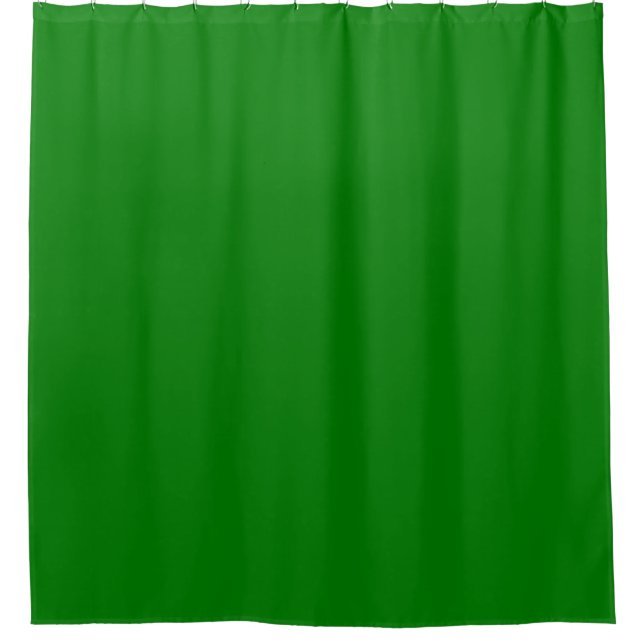 Solid bright green shower curtain (Front)