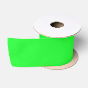 Solid Bright Lime Green Satin Ribbon